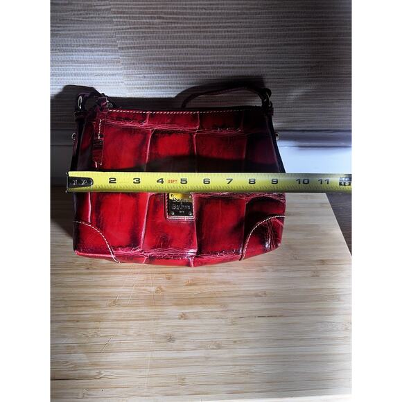 Dooney and Bourke Red Crocodile Print Shoulder bag - Picture 12 of 12